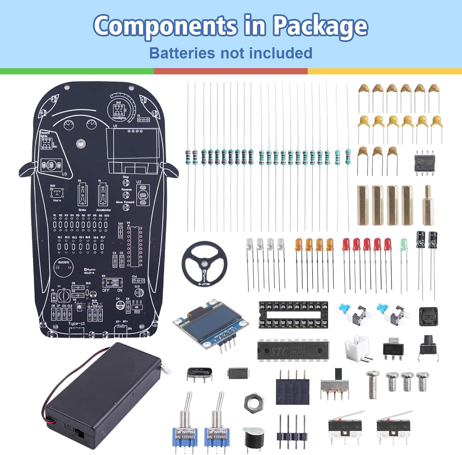 ชุดอุปกรณ์จำลองการขับรถ DIY พร - Diy Electronics Learning Kit บทวิจารณ์และราคา