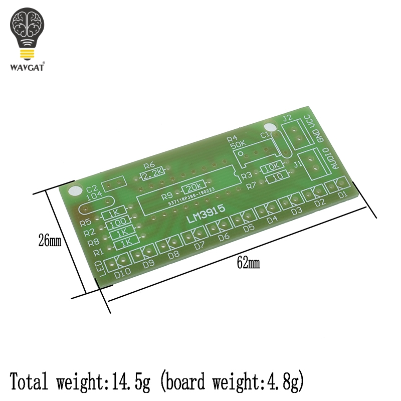 LM3915 DC 9V-12V ชุดอุปกรณ์วิเ - Diy Audio Electronics Kit บทวิจารณ์และราคา