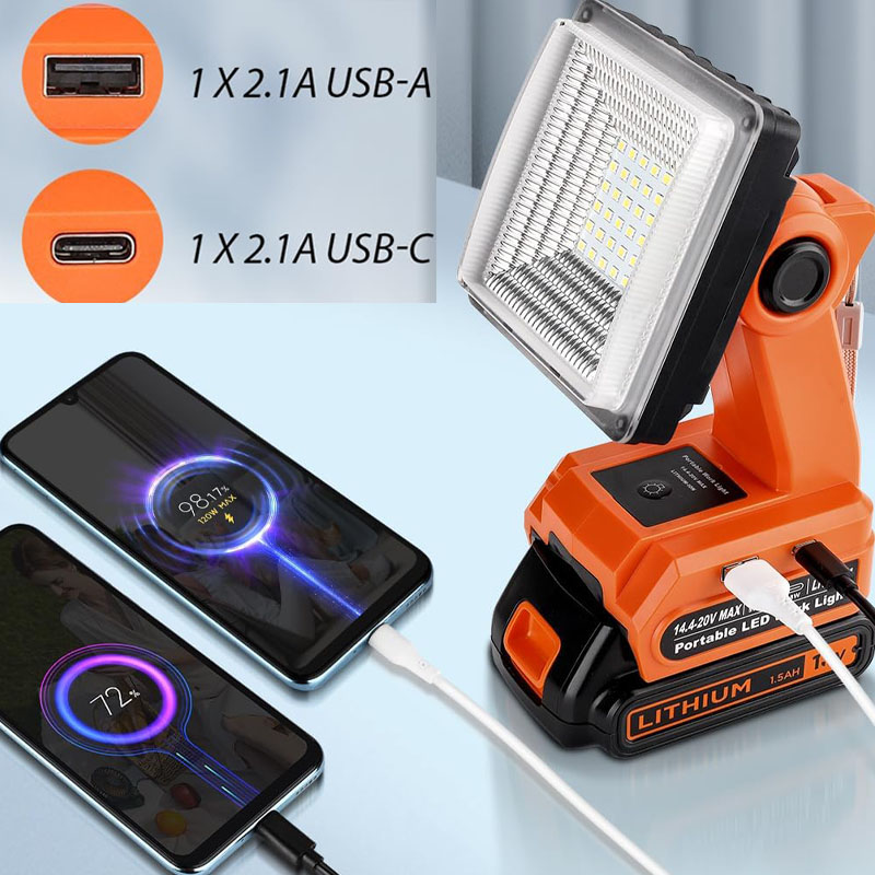 โคมไฟเครื่องมือ LED 4นิ้วสำหรั - Black+Decker Tool Cordless บทวิจารณ์และราคา