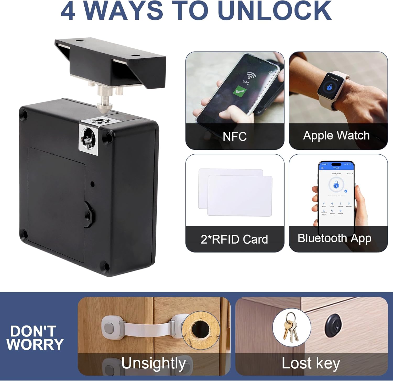 ล็อคประตูตู้ไม้แบบซ่อนพร้อมระบ - Diy Electronics Cabinet บทวิจารณ์และราคา