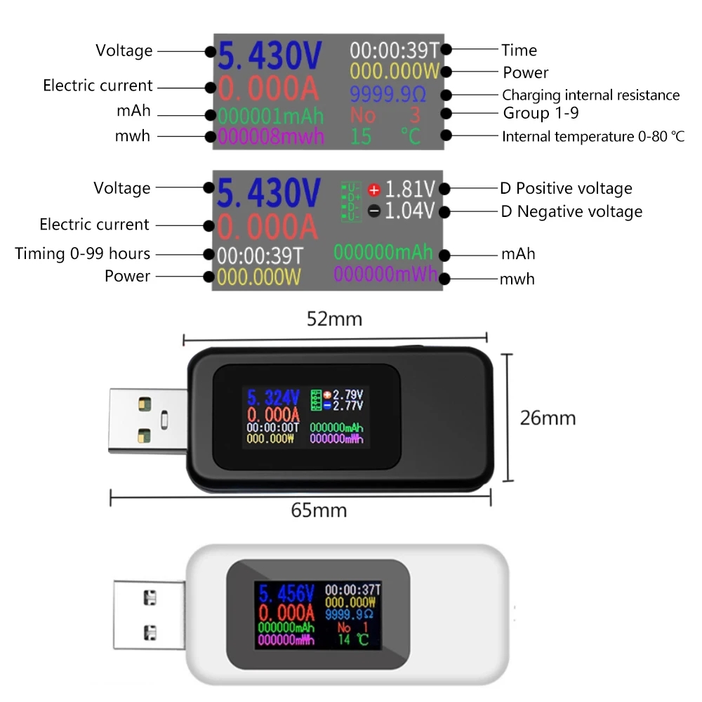 10 in 1 USB Tester DC Digital  - Logic Analyzer Usb บทวิจารณ์และราคา