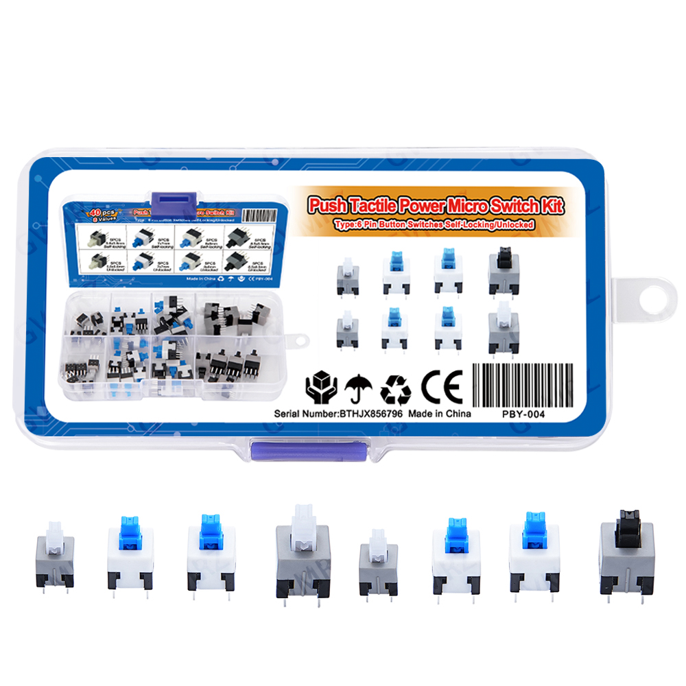 ชุดไมโครสวิตช์แบบกด 8 ค่า 40 ช - Diy Electronics Project Kit บทวิจารณ์และราคา