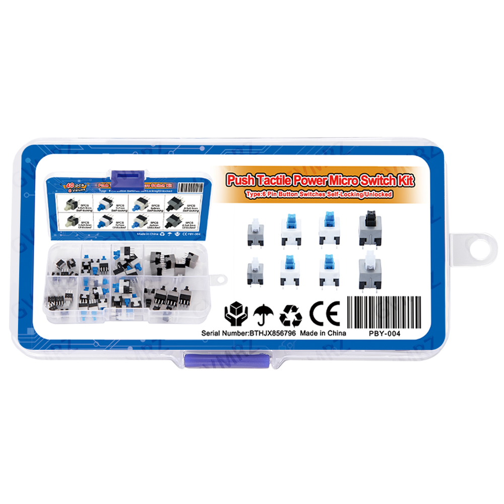 ชุดไมโครสวิตช์แบบกด 8 ค่า 40 ช - Diy Electronics Project Kit บทวิจารณ์และราคา